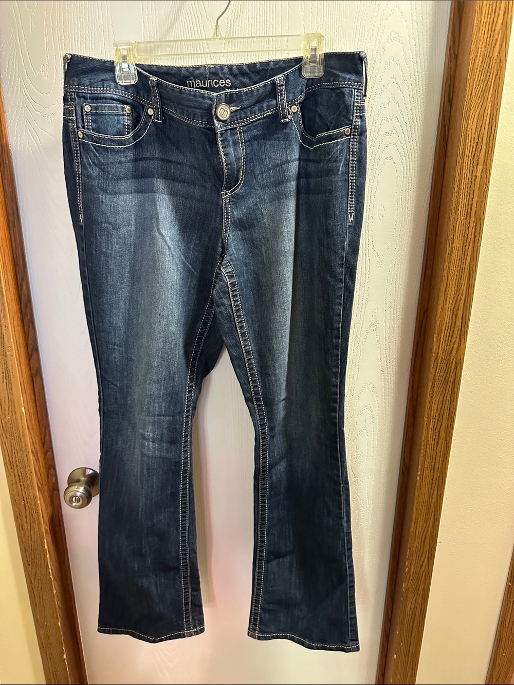 Maurices Dark Blue Bootcut Jeans-tall